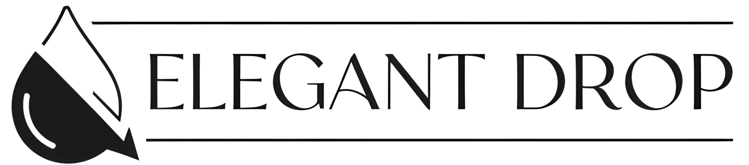 Elegant Drop Logo - Fast Delivery Ecommerce Brand